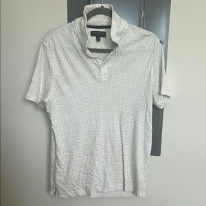 Banana Republic White Polo Shirt Lightweight Classic